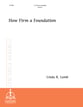 How Firm A Foundation Handbell sheet music cover